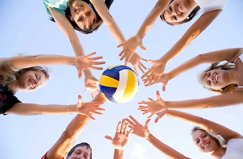 English and Volley ball